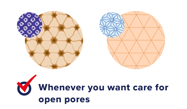 Whenever you want care for open pores
