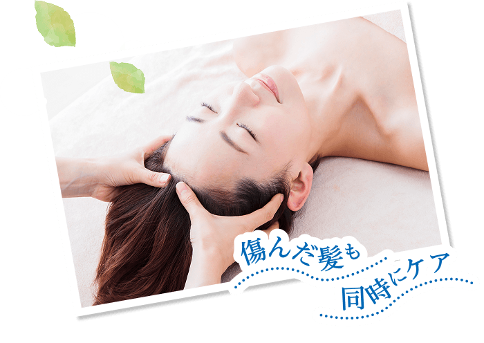 傷んだ髪も同時にケア