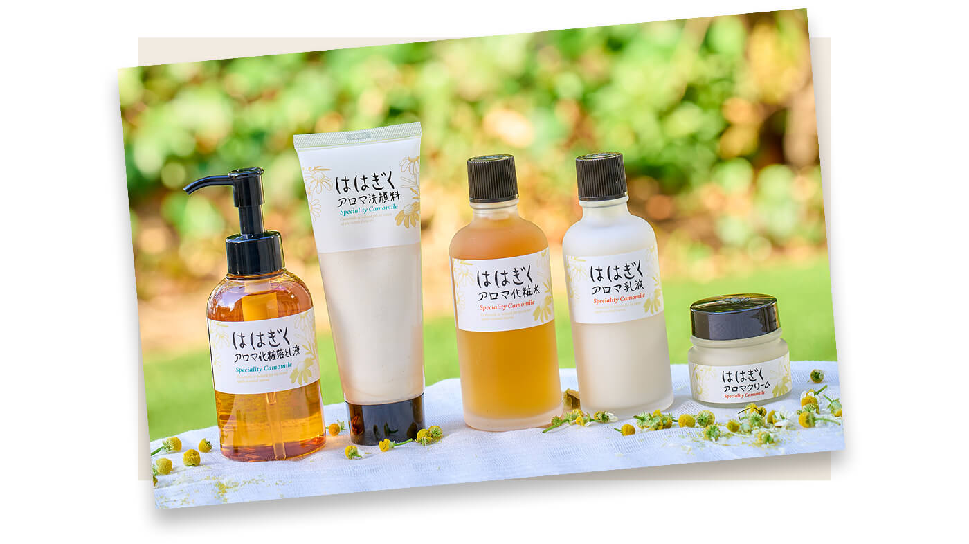 スキンケア第1号『ははぎく化粧水』