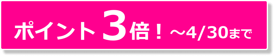 ポイント3倍！~4/30まで