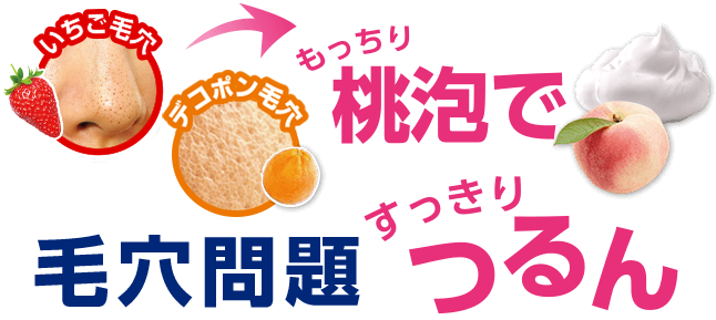 毛穴撫子 けあななでしこ 桃まるかじり重曹泡洗顔 石澤研究所 公式サイト