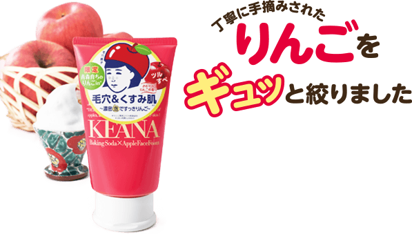 毛穴撫子 採れたてりんごの重曹泡洗顔 モニター募集 石澤研究所 公式サイト