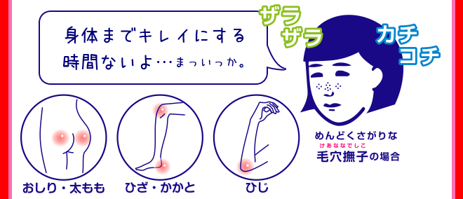 身体までキレイにする時間ないよ…