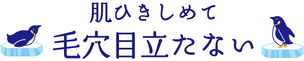 肌ひきしめて 毛穴目立たない