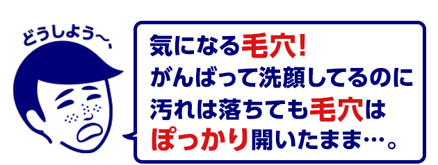 気になる毛穴！がんばって洗顔しているのに汚れは落ちても毛穴はぽっかり開いたまま