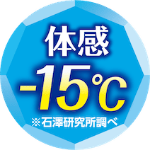 体感-15℃