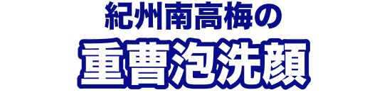 紀州南高梅の重曹泡洗顔