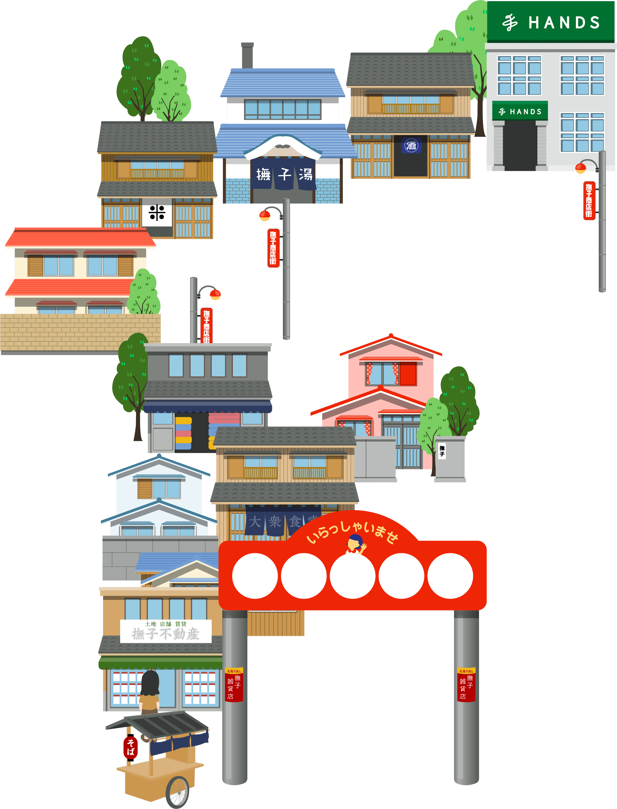 商店街 左