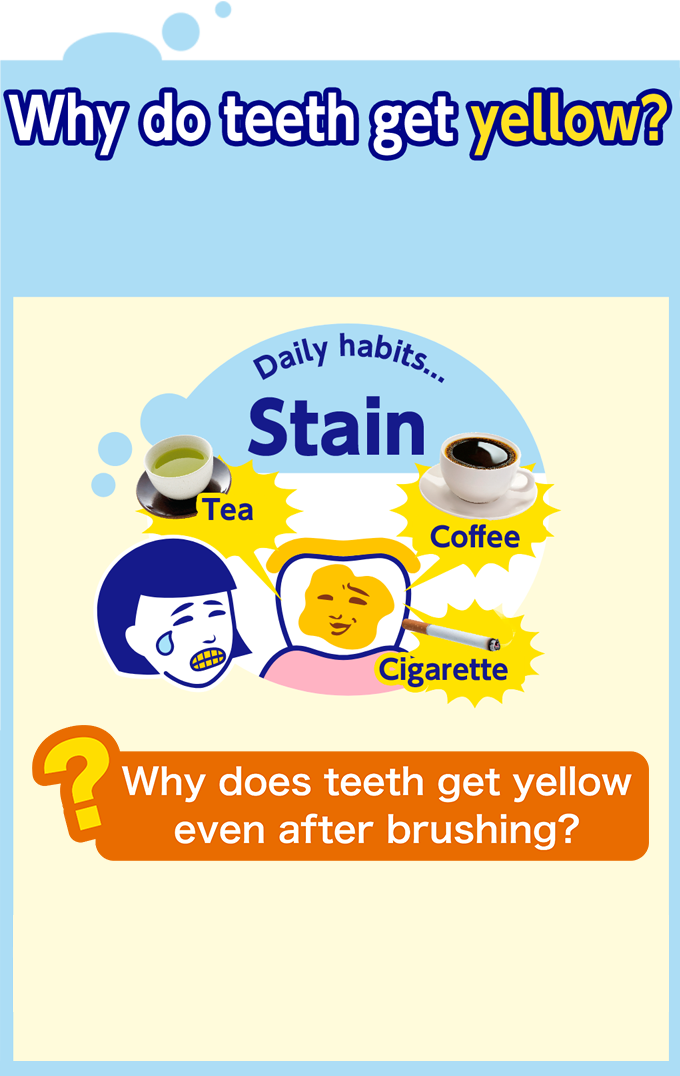 Why do teeth get yellow?