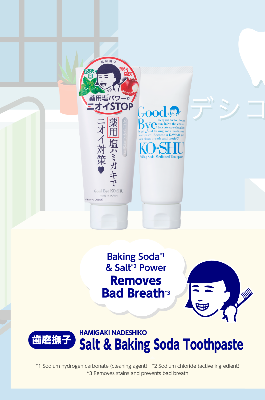 HAMIGAKI NADESHIKO
      Salt & Baking Soda Toothpaste