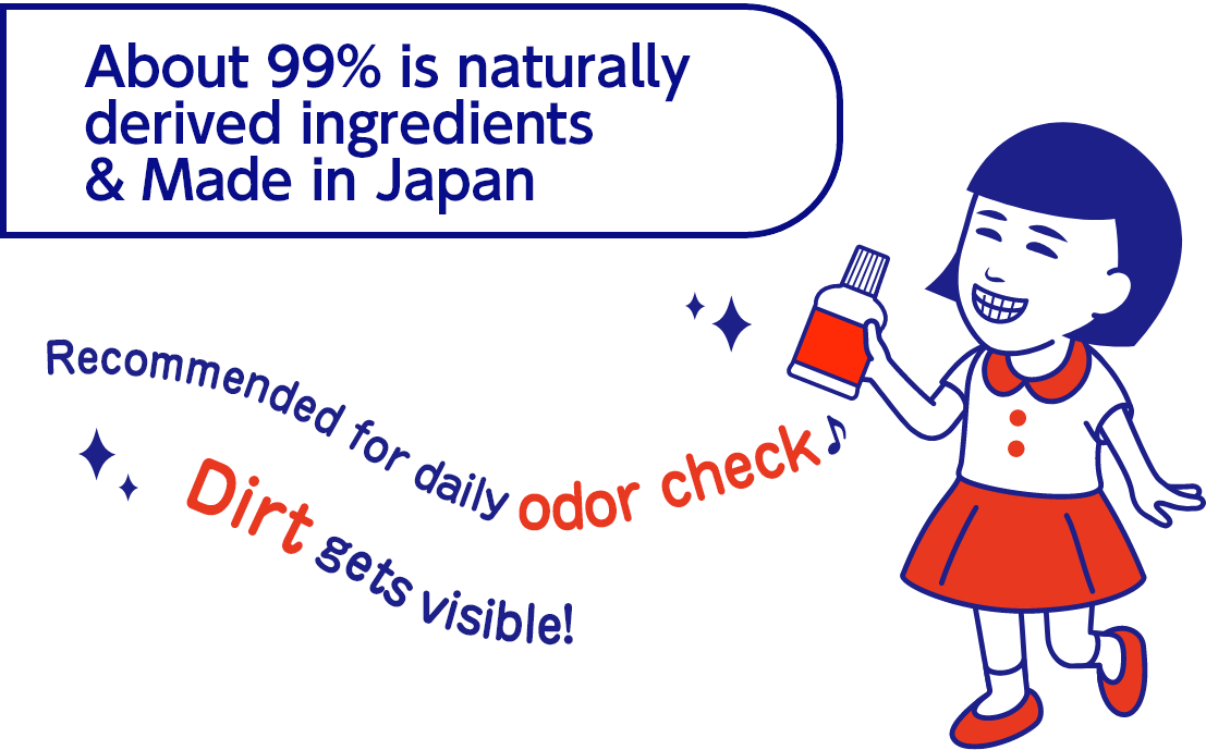 About 99% is naturally derived ingredients & Made in Japan