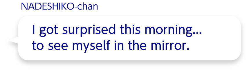 I got surprised this morning... to see myself in the mirror.