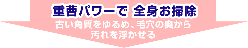 重曹パワーで全身お掃除