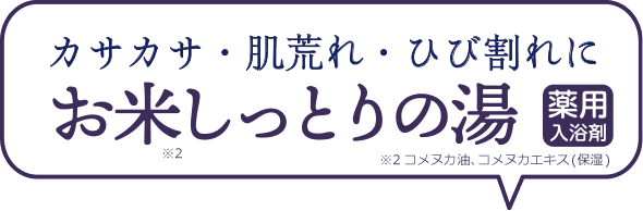 しっとり美肌になりたいっ!お米しっとりの湯