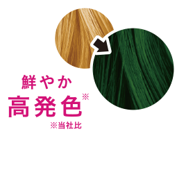 鮮やか高発色 ※当社比