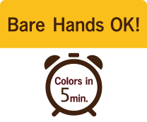 Hair color in 5min. Bare Hands OK! Just Apply it before Shampoo
