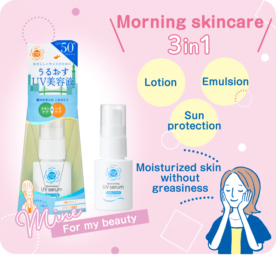 Morning skincare 3 in 1 Lotion Emulsion Sun protection