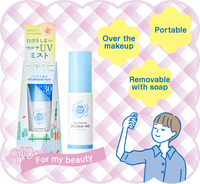 Removable with soap Over the makeup Portable