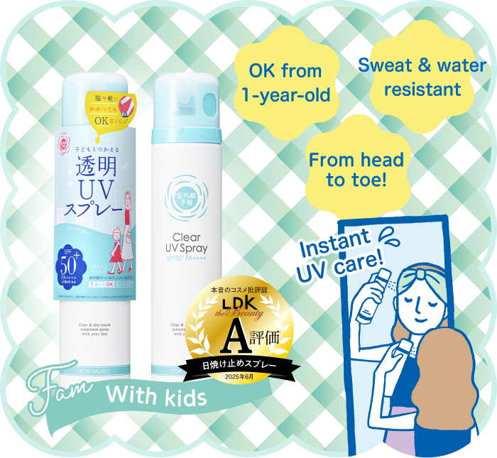 Sweat & water resistant From head to toe! OK from 1-year-old