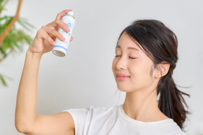 メイクの仕上げに快適に使えるUVスプレー