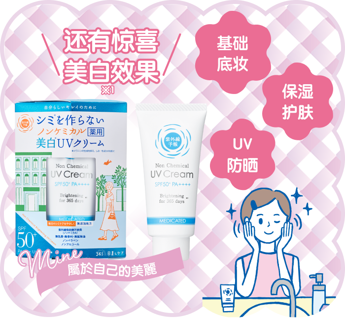 也有令人高興的美白效果 保濕護理 妝前隔離 防曬