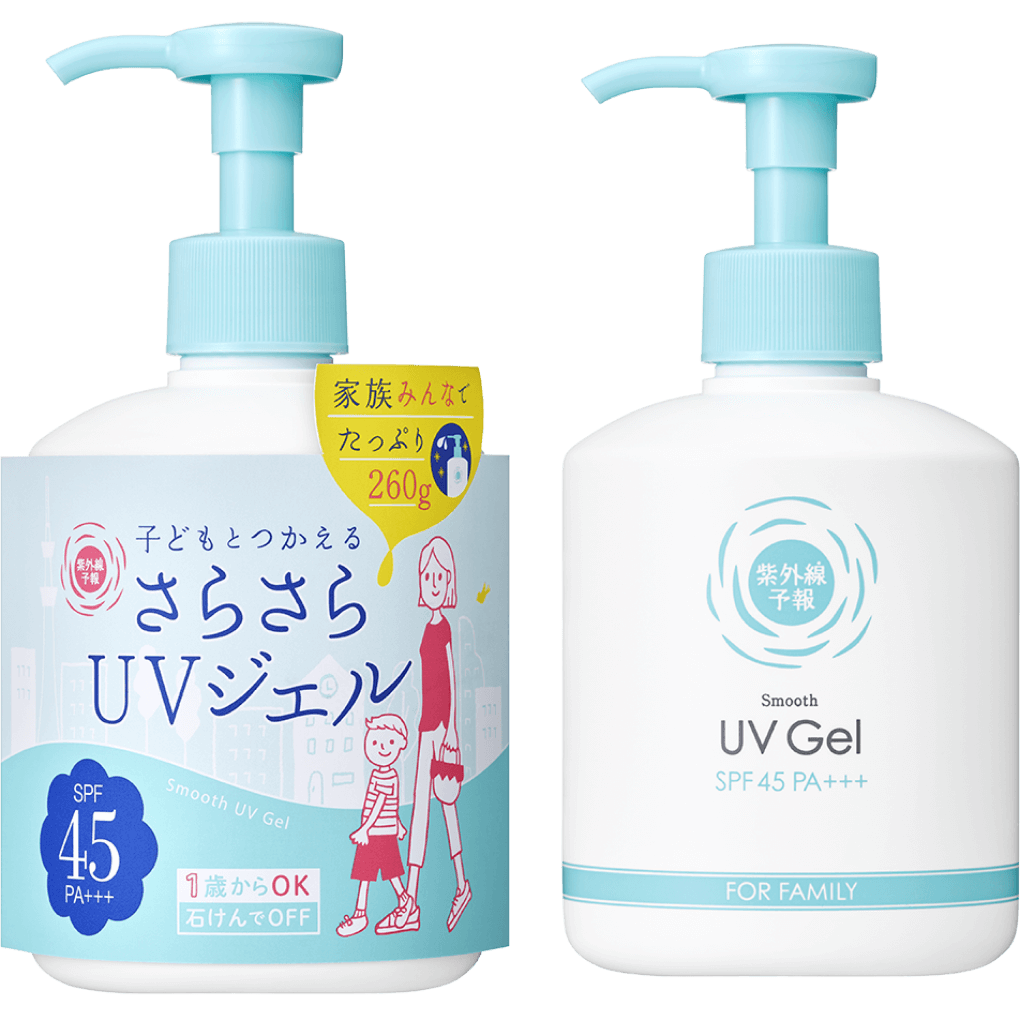 紫外線予報 さらさらUVジェルF｜1歳から使えるさらさらの日焼け止め