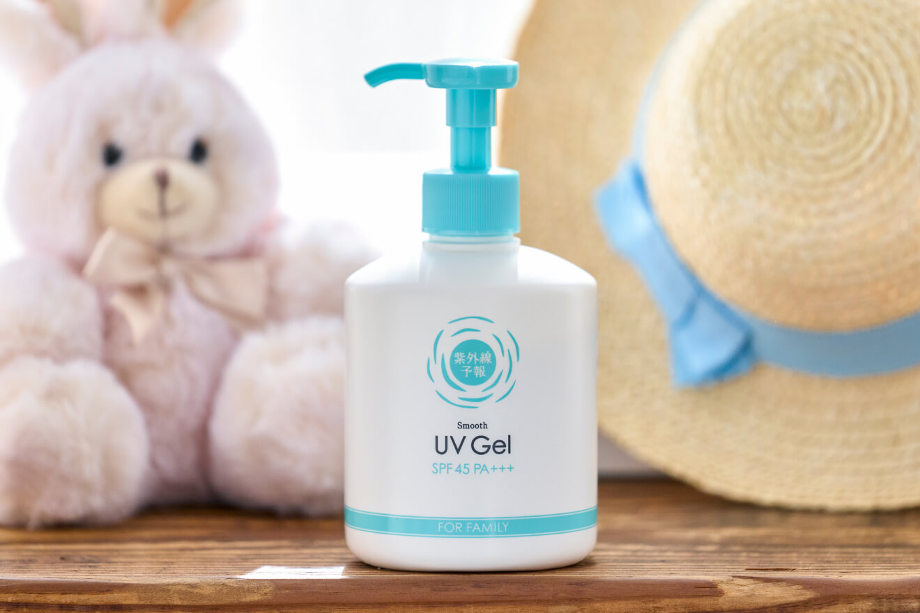 紫外線予報 さらさらUVジェルF｜1歳から使えるさらさらの日焼け止め