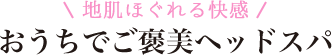 地肌ほぐれる快感 おうちでご褒美ヘッドスパ