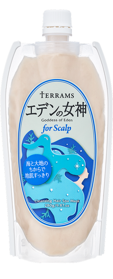 海と大地のちからで地肌すっきり　テラムス　エデンの女神　for Scalp