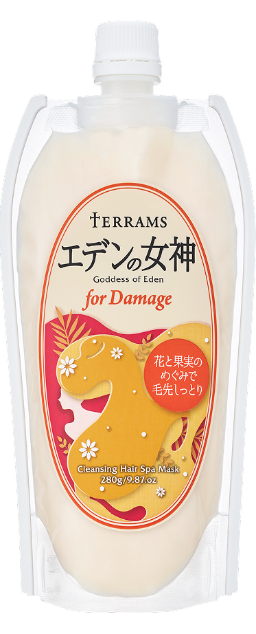 花と果実のめぐみで毛先しっとり　テラムス　エデンの女神　for Damage