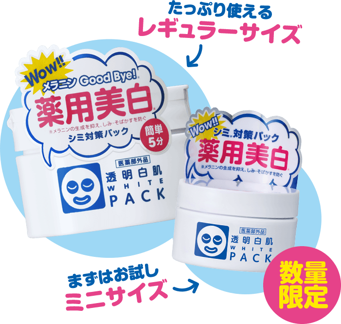 たっぷり使えるレギュラーサイズ まずはお試しミニサイズ