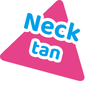 Neck sunburn